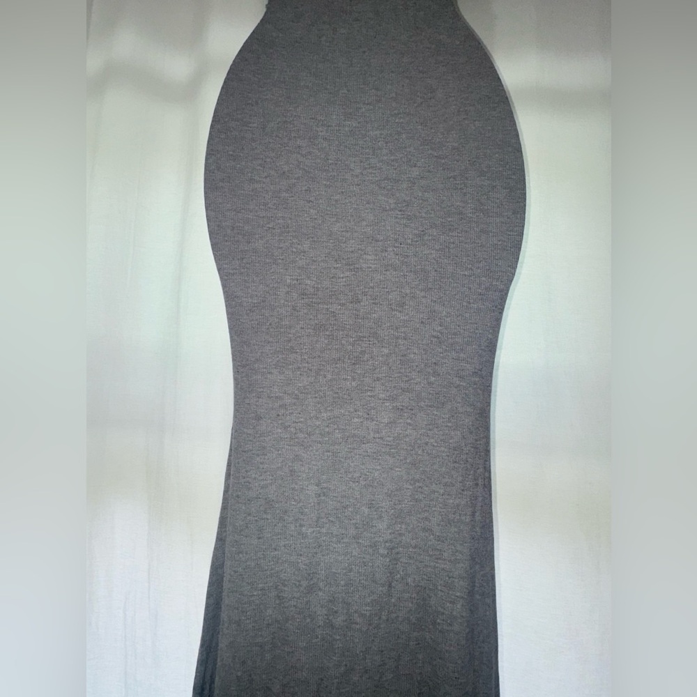 SKIMS Ribbed StretchyGray Maxi Dress Medium - Picture 10 of 11
